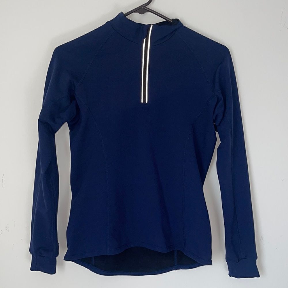 Brooks Quarter Zip Navy Blue S